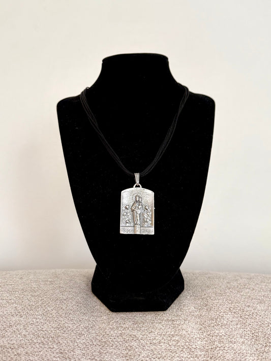 Collar Estampado en plata
